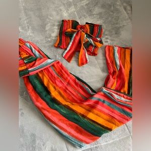 Two piece multicolor set